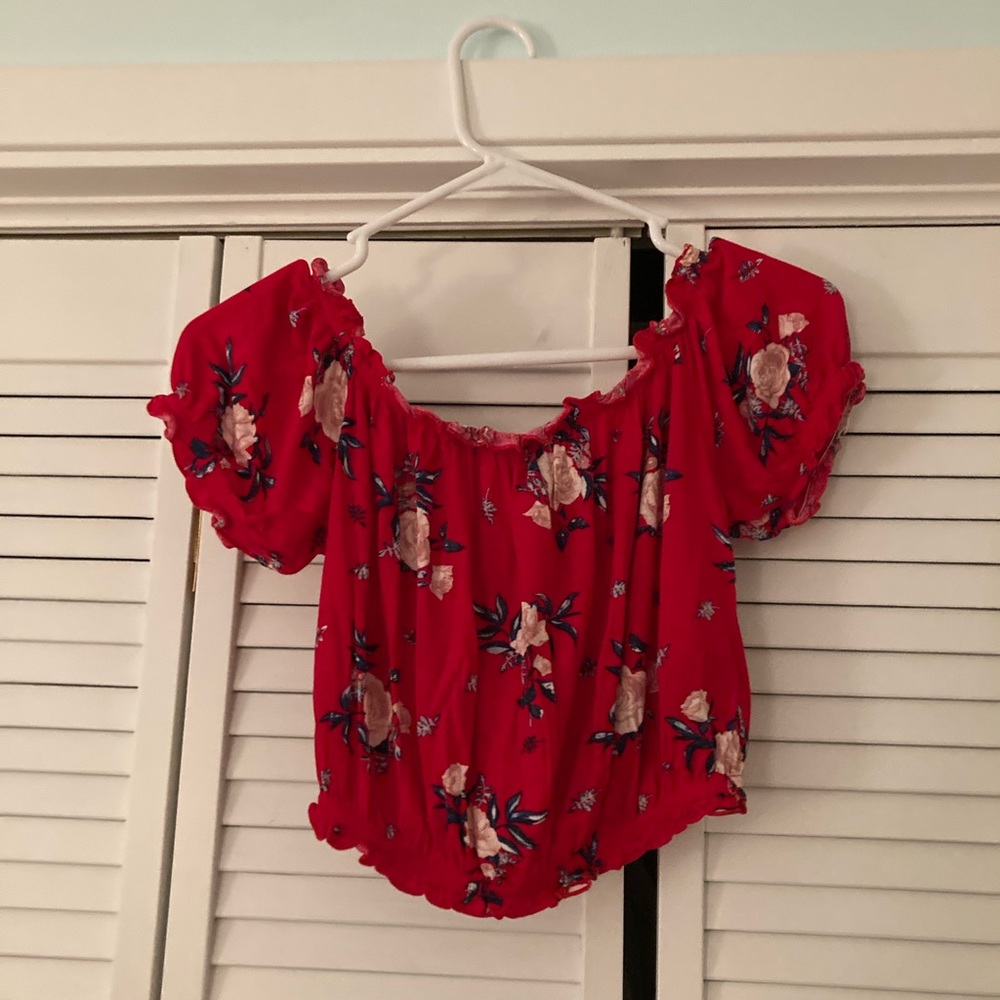 H&M Cropped Off-the-Shoulder Top
